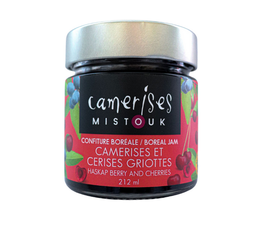 Confiture Boréale de camerises et cerises griottes