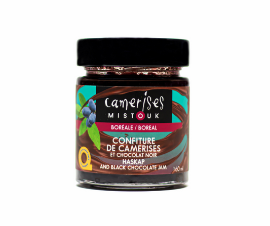 Confiture de camerises et chocolat noir